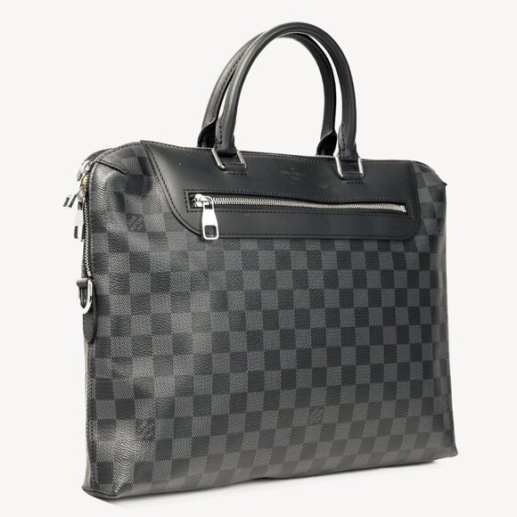 Louis Vuitton Damier Graphite Porte Documents Jour Black Briefcase Work Bag - Picture 2 of 16